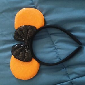 Black and orange mickey ears
